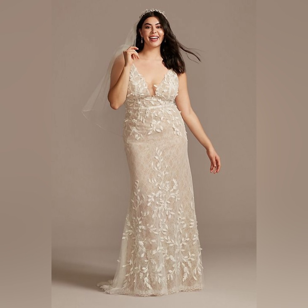 Melissa Sweet White Lace Wedding Dress - Picture 4 of 8